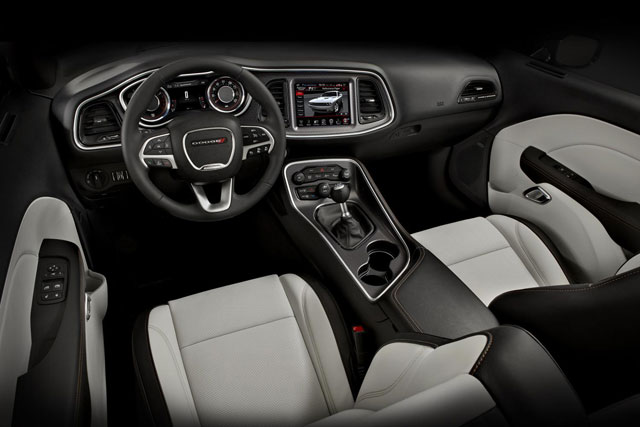 The interior of the 2015 Dodge Challenger