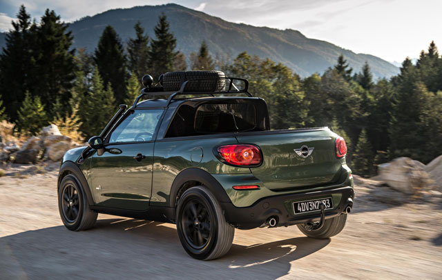 The rear of the MINI Paceman Adventure