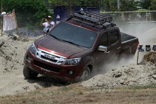 The Isuzu D-Max venturing tough terrain