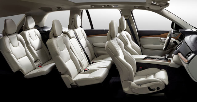 The interior of the 2015 XC90