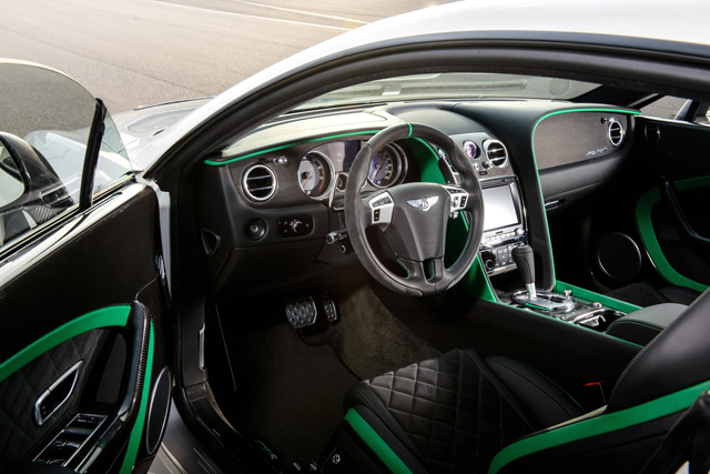 The interior of the Continental GT3-R