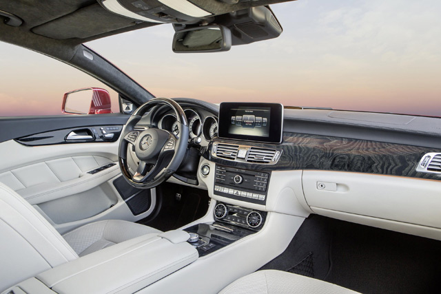 The interior of the 2015 Mercedes-Benz CLS-Class