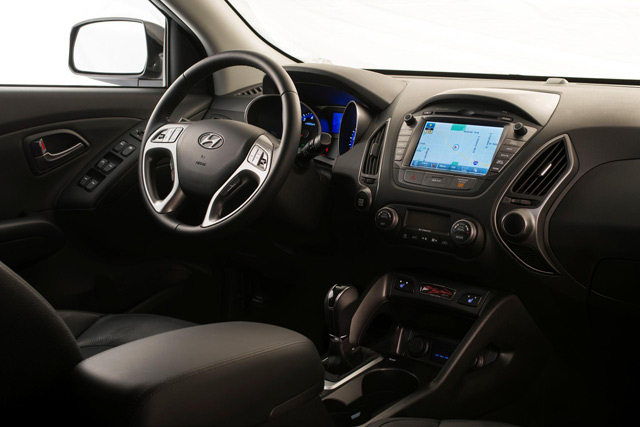 The interior of 2014 Hyundai Tucson The Walking Dead special edition