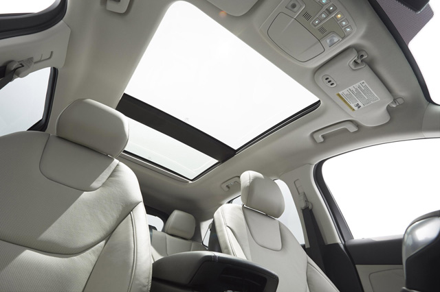 The panoramic suroof of 2015 Ford Edge