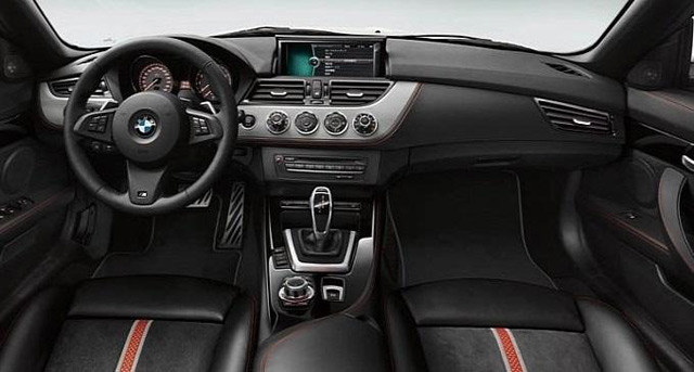 The interior of the special edition BMW Z4 sDrive20i GT Spirit