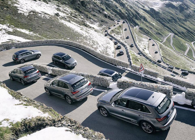 The six-millionth Audi equipped with the Quattro system rolls off production line