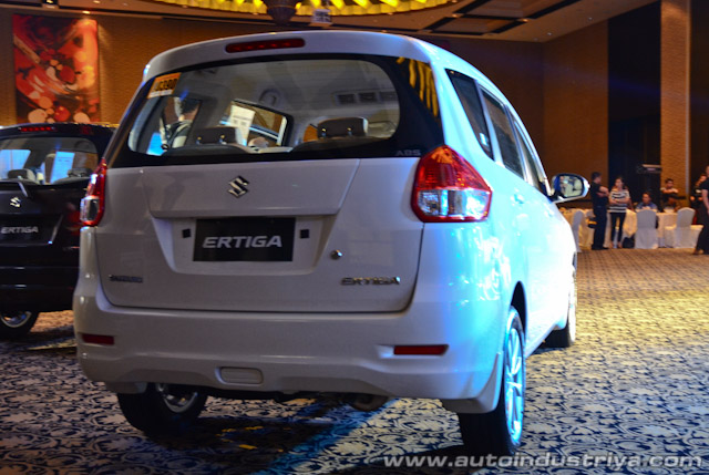 The rear of the Suzuki Ertiga