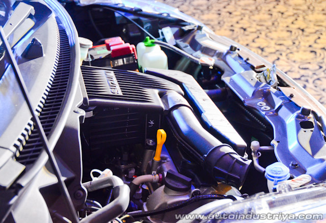 The engine of the Suzuki Ertiga