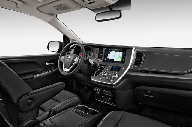 The interior of the 2015 Toyota Sienna