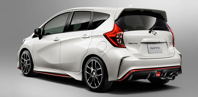 The rear of the Nissan Note Nismo