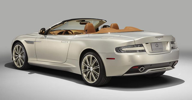 The rear of the DB9 Volante courtesy of Q by Aston Martin