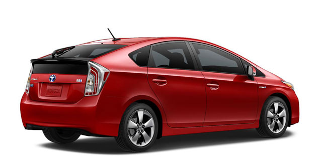 The rear of the 2015 Toyota Prius Persona Series