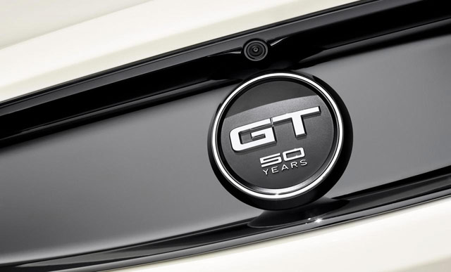 mustang gt 50 years emblem