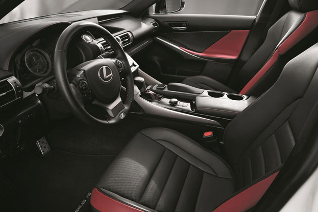 The interior of the Crafted Line by Lexus special edition