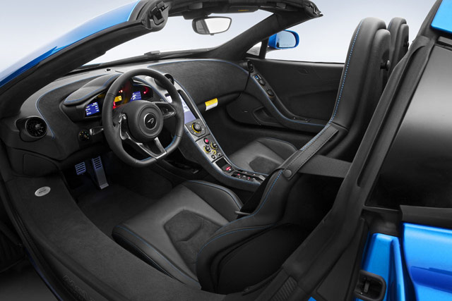 Interior of the McLaren MSO 650S Spider