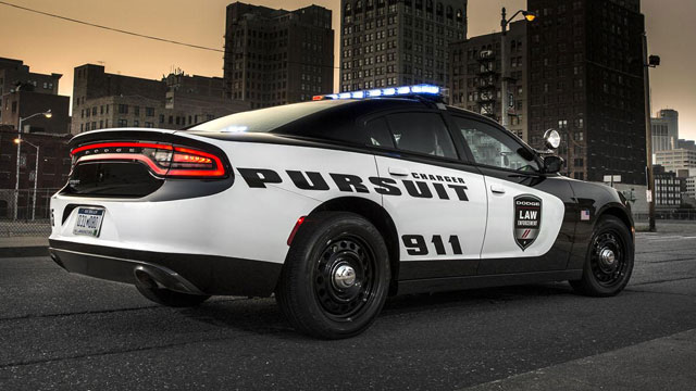 The rear of the 2015 Dodge Charger Pursuit