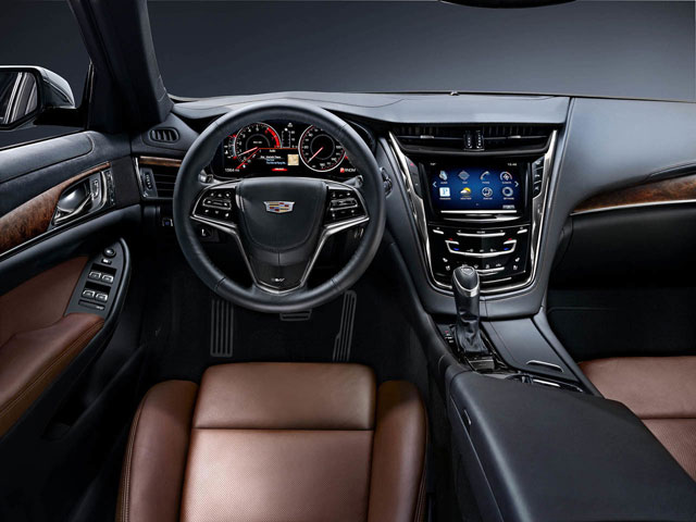 The interior of the 2015 Cadillac CTS