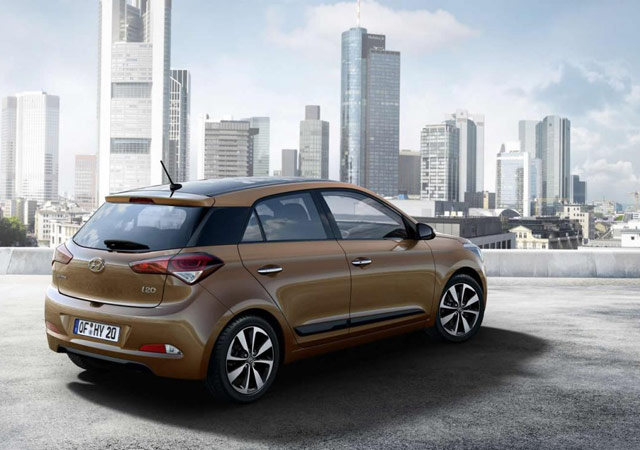 Rear end of the new Hyundai i20