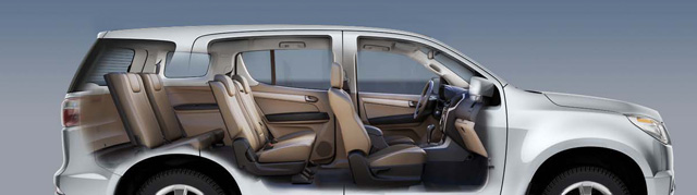 The interior of 2014 Chevrolet Trailblazer 2.8L LTX