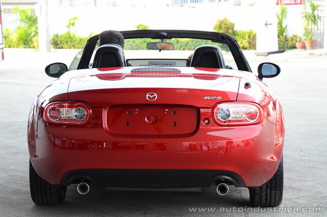 The rear of the Mazda MX-5 Miata