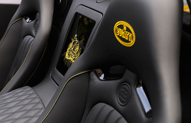 The shining yellow Bugatti Type 35