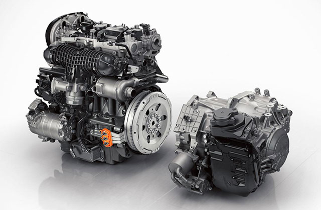 The engine of the 2015 Volvo XC90