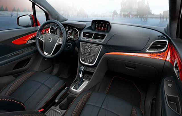 Interior of the Opel Mokka Moscow Edition