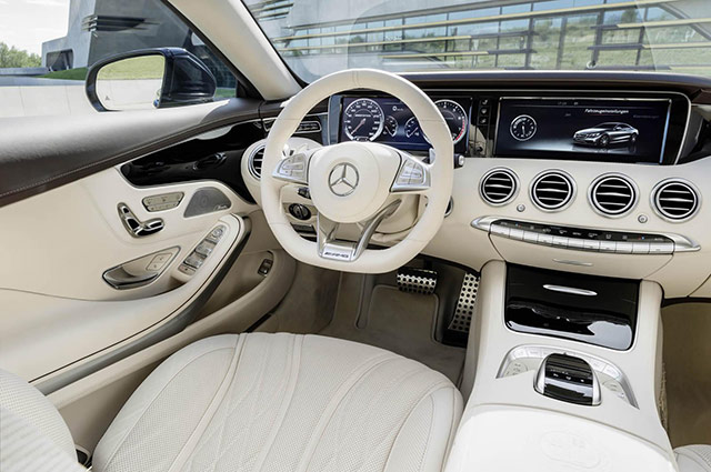 The interior of the 2015 Mercedes-Benz S65 AMG