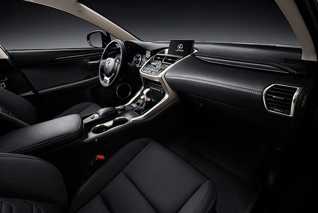 The interior of the 2015 Lexus NX