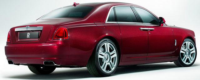 The rear of the Rolls-Royce Ghost Series II