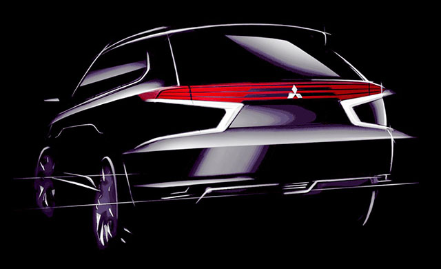 Rear rendering of the Mitsubishi PHEV-S Concept