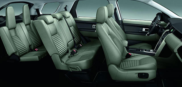 The 7-seat configuration of the Discovery Sport