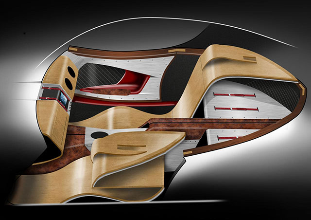 The interior design concept of the SP1