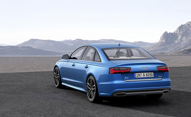 Rear quarter view of the A6