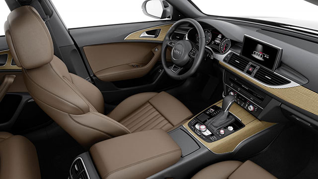 Interior of the A6 in brown