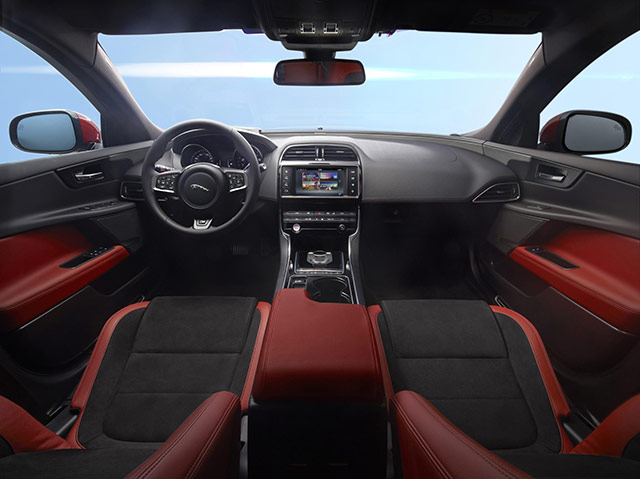 The interior of the 2015 Jaguar XE