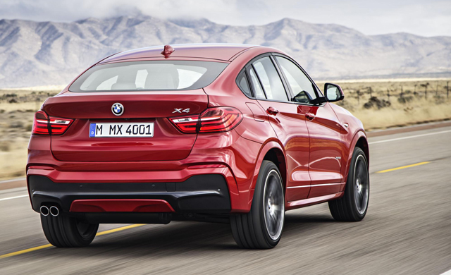 Rear shot of the BMW X4