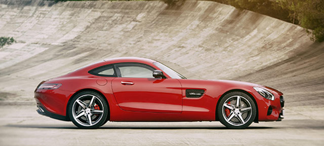 The side profile of the Mercedes-AMG GT