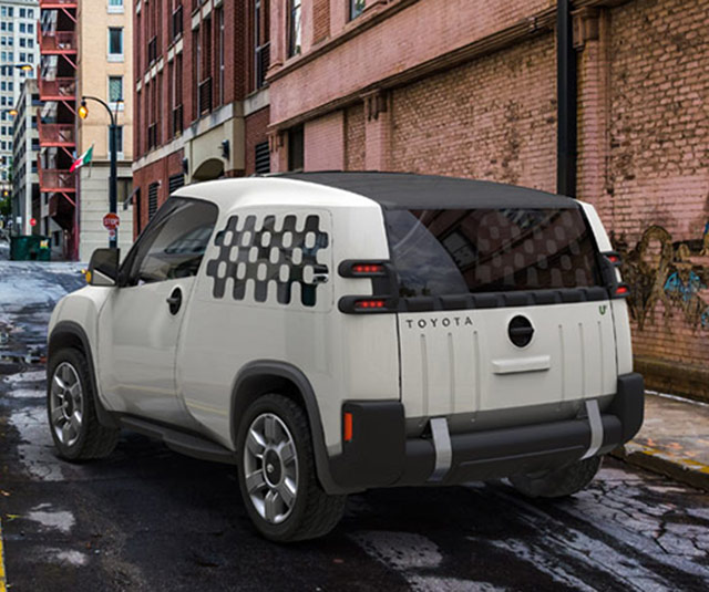 The rear of the Toyota U2 concept