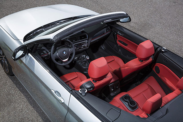 Interior of the BMW 2 Series Convertible