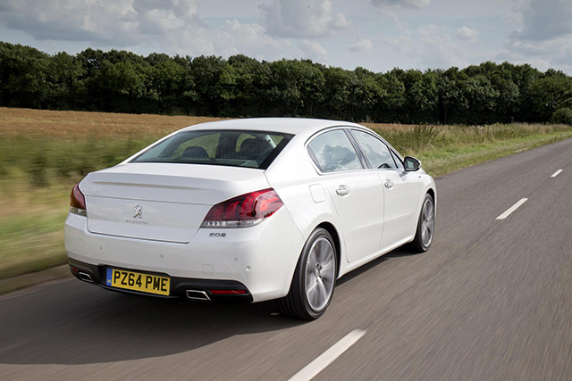 Rear view of the Peugeot 508