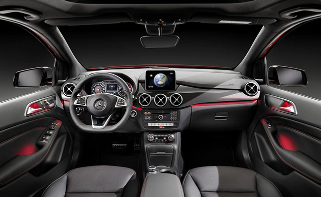 The interior of the 2015 Mercedes-Benz B-Class