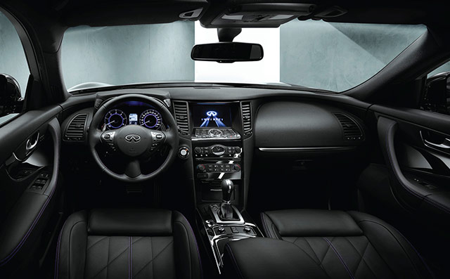 The interior of the Infiniti QX70S Design