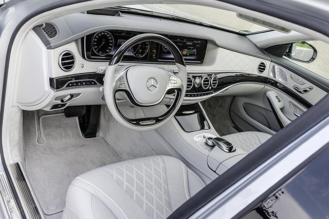 The interior of the 2015 Mercedes-Benz S550 Plug-In Hybrid