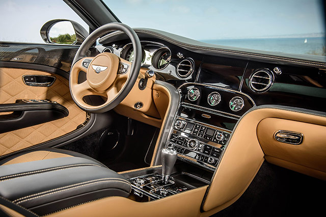 The interior of the Bentley Mulsanne Speed