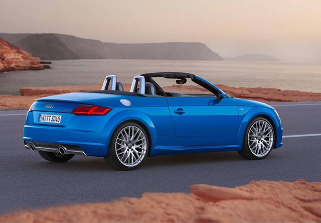 Rear end of the Audi TT Roadster