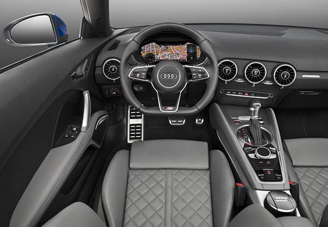 The interior of the Audi TT Roadster
