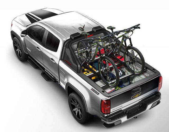 The unique flatbed of the Colorado Sport Concept