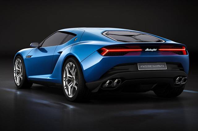 The rear of the Lamborghini Asterion