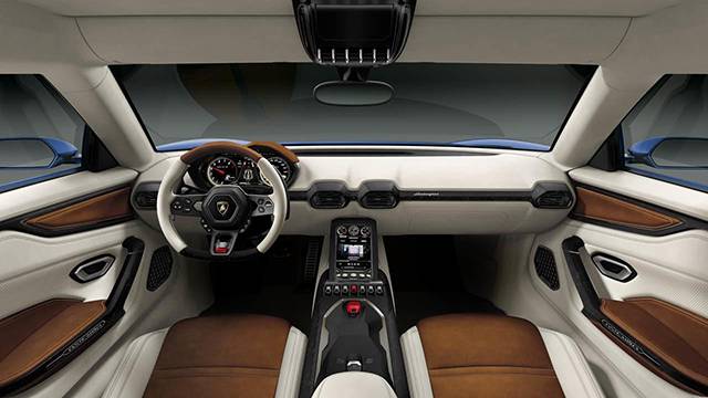 The interior of the Lamborghini Asterion